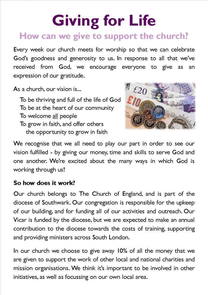 givingleaflet Church of the Good Shepherd with St. Peter, Lee
